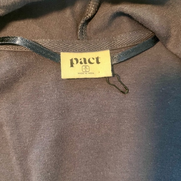 Pact Organic Cotton Open Cardigan Soft Neutral Cozy Layer M/L - Picture 6 of 6